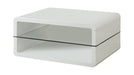 Elana Rectangle 2-shelf Coffee Table Glossy White - Casa Morelos / Coahuila Furniture (Oklahoma City, OK)