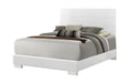 Felicity Eastern King, Queen, & Cal.King Panel Bed Glossy White - Casa Morelos / Coahuila Furniture (Oklahoma City, OK)