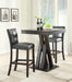 Alberton Upholstered Bar Stools Black and Cappuccino (Set of 2) - Casa Morelos / Coahuila Furniture (Oklahoma City, OK)