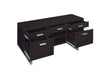 Lawtey 5-drawer Credenza with Adjustable Shelf Cappuccino - Casa Morelos / Coahuila Furniture (Oklahoma City, OK)