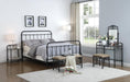 Livingston California King, E.King, & Queen Panel Metal Bed Dark Bronze - Casa Morelos / Coahuila Furniture (Oklahoma City, OK)