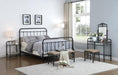 Livingston California King, E.King, & Queen Panel Metal Bed Dark Bronze - Casa Morelos / Coahuila Furniture (Oklahoma City, OK)