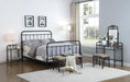 Livingston California King, E.King, & Queen Panel Metal Bed Dark Bronze - Casa Morelos / Coahuila Furniture (Oklahoma City, OK)