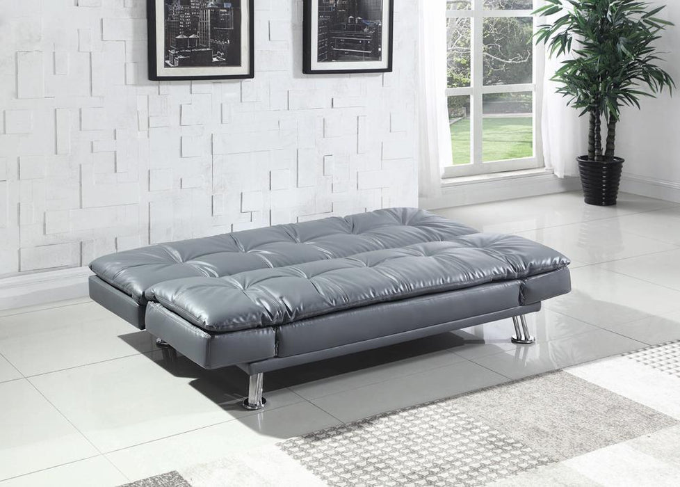 Dilleston Tufted Back Upholstered Sofa Bed Grey - Casa Morelos / Coahuila Furniture (Oklahoma City, OK)