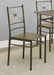 Anna 5-piece Rectangular Dining Set Dark Bronze - Casa Morelos / Coahuila Furniture (Oklahoma City, OK)