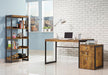 Estrella Writing Desk Antique Nutmeg and Gunmetal - Casa Morelos / Coahuila Furniture (Oklahoma City, OK)