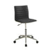 Chryses Adjustable Height Office Chair Black and Chrome - Casa Morelos / Coahuila Furniture (Oklahoma City, OK)