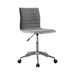 Chryses Adjustable Height Office Chair Grey and Chrome - Casa Morelos / Coahuila Furniture (Oklahoma City, OK)