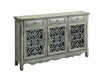 Madeline 3-door Accent Cabinet Antique Green - Casa Morelos / Coahuila Furniture (Oklahoma City, OK)