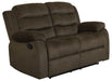 Rodman Pillow Top Arm Motion Loveseat Olive Brown - Casa Morelos / Coahuila Furniture (Oklahoma City, OK)