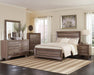 Kauffman California King, E.king, & Queen Panel Bed Washed Taupe - Casa Morelos / Coahuila Furniture (Oklahoma City, OK)