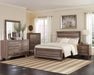 Kauffman California King, E.king, & Queen Panel Bed Washed Taupe - Casa Morelos / Coahuila Furniture (Oklahoma City, OK)