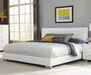 Felicity Eastern King, Queen, & Cal.King Panel Bed with LED Lighting Glossy White - Casa Morelos / Coahuila Furniture (Oklahoma City, OK)