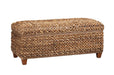 Laughton Hand-Woven Banana Leaf Storage Trunk Amber - Casa Morelos / Coahuila Furniture (Oklahoma City, OK)