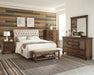 Devon Tufted Upholstered California King, Eastren King, & Queen Bed Beige - Casa Morelos / Coahuila Furniture (Oklahoma City, OK)