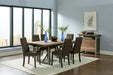 Spring Creek Dining Table with Extension Leaf Natural Walnut - Casa Morelos / Coahuila Furniture (Oklahoma City, OK)