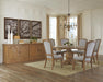 Florence Round Pedestal Dining Table Rustic Smoke - Casa Morelos / Coahuila Furniture (Oklahoma City, OK)