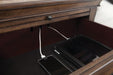 Franco 2-drawer Nightstand with Pull Out Tray Burnished Oak - Casa Morelos / Coahuila Furniture (Oklahoma City, OK)