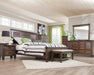Franco Eastern King & Queen Panel Bed Antique White & Oak - Casa Morelos / Coahuila Furniture (Oklahoma City, OK)