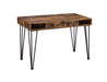 Olvera 1-drawer Writing Desk Antique Nutmeg and Dark Bronze - Casa Morelos / Coahuila Furniture (Oklahoma City, OK)