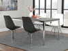 Juniper Armless Dining Chairs Black and Chrome (Set of 2) - Casa Morelos / Coahuila Furniture (Oklahoma City, OK)
