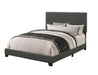 Boyd California King, King, & Queen Upholstered Bed with Nailhead Trim Charcoal & Grey - Casa Morelos / Coahuila Furniture (Oklahoma City, OK)