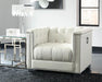 Chaviano Tufted Upholstered Chair Pearl White - Casa Morelos / Coahuila Furniture (Oklahoma City, OK)