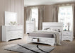 Miranda California King. E.King, & Queen 2-drawer Storage Bed Black & White - Casa Morelos / Coahuila Furniture (Oklahoma City, OK)
