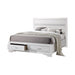 Miranda California King. E.King, & Queen 2-drawer Storage Bed Black & White - Casa Morelos / Coahuila Furniture (Oklahoma City, OK)