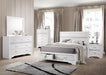 Miranda California King. E.King, & Queen 2-drawer Storage Bed Black & White - Casa Morelos / Coahuila Furniture (Oklahoma City, OK)
