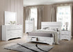 Miranda California King. E.King, & Queen 2-drawer Storage Bed Black & White - Casa Morelos / Coahuila Furniture (Oklahoma City, OK)