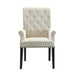 Alana Tufted Back Upholstered Arm Chair Beige - Casa Morelos / Coahuila Furniture (Oklahoma City, OK)
