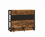 Renaldi Bar Unit with Stemware Rack Antique Nutmeg - Casa Morelos / Coahuila Furniture (Oklahoma City, OK)