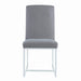 Mackinnon Upholstered Side Chairs Grey and Chrome (Set of 2) - Casa Morelos / Coahuila Furniture (Oklahoma City, OK)