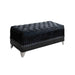 Barzini Tufted Rectangular Trunk with Nailhead Black - Casa Morelos / Coahuila Furniture (Oklahoma City, OK)