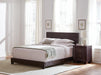Dorian Upholstered California King, E.King, & Queen Bed Black, Brown, & Grey - Casa Morelos / Coahuila Furniture (Oklahoma City, OK)