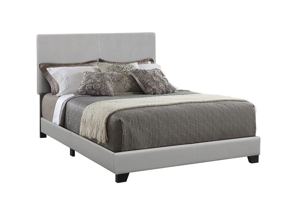 Dorian Upholstered California King, E.King, & Queen Bed Black, Brown, & Grey - Casa Morelos / Coahuila Furniture (Oklahoma City, OK)