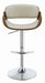 Dana Adjustable Bar Stool Ecru and Chrome - Casa Morelos / Coahuila Furniture (Oklahoma City, OK)
