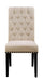 Alana Upholstered Side Chairs Beige and Smokey Black (Set of 2) - Casa Morelos / Coahuila Furniture (Oklahoma City, OK)