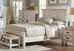 Franco Eastern King & Queen Panel Bed Antique White & Oak - Casa Morelos / Coahuila Furniture (Oklahoma City, OK)