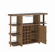 Evelio Bar Unit with Wine Bottle Storage Walnut - Casa Morelos / Coahuila Furniture (Oklahoma City, OK)