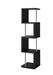 Baxter 4-shelf Bookcase Black and Chrome - Casa Morelos / Coahuila Furniture (Oklahoma City, OK)