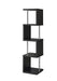 Baxter 4-shelf Bookcase Black and Chrome - Casa Morelos / Coahuila Furniture (Oklahoma City, OK)