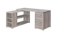Yvette L-shape Office Desk Grey Driftwood - Casa Morelos / Coahuila Furniture (Oklahoma City, OK)