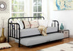 Marina Twin Metal Daybed with Trundle Black - Casa Morelos / Coahuila Furniture (Oklahoma City, OK)