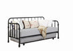 Marina Twin Metal Daybed with Trundle Black - Casa Morelos / Coahuila Furniture (Oklahoma City, OK)