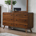 Robyn 6-drawer Dresser Dark Walnut - Casa Morelos / Coahuila Furniture (Oklahoma City, OK)