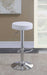 Ramses Adjustable Backless Bar Stool Chrome and White - Casa Morelos / Coahuila Furniture (Oklahoma City, OK)