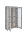 Alejo 2-door Tall Cabinet Grey Driftwood - Casa Morelos / Coahuila Furniture (Oklahoma City, OK)