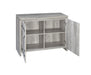 Enoch 2-door Accent Cabinet Grey Driftwood - Casa Morelos / Coahuila Furniture (Oklahoma City, OK)